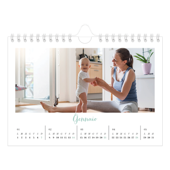 Calendario Fotografico A5 Orizzontale — Ciao mondo