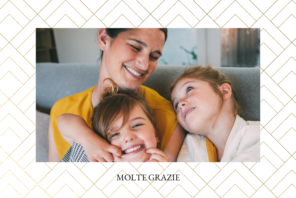 Biglietti di ringraziamento — Motivo deco