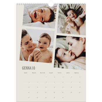 Calendario personalizzato A3 — Ricordi in movimento