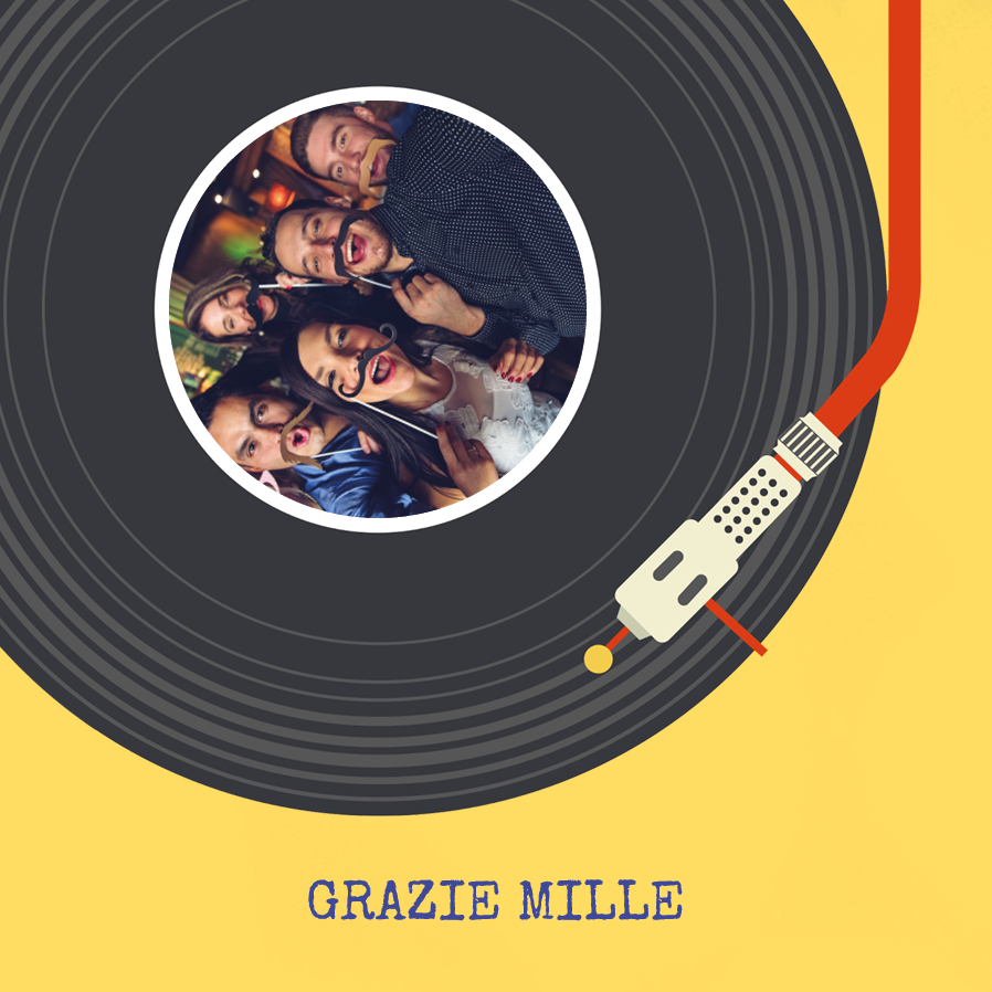 Biglietti di ringraziamento — Festa degli anni '80