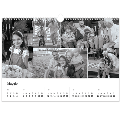 Calendario A3 orizzontale  — Fuoco [copertina]