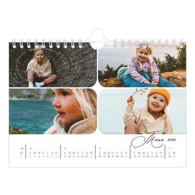 Calendario fotografico A5 — Istantanee e scrittura [Marzo]