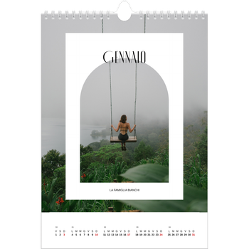 Calendario personalizzato A4 — L'arco aperto