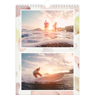Calendario personalizzato A4 — Punti ad acquerello [copertina]