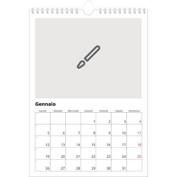 Calendario personalizzato A4 — Disegna il tuo prodotto