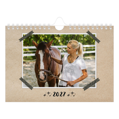 Calendario fotografico A5 — Nastro adesivo artigianale [copertina]