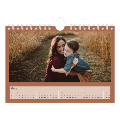 Calendario fotografico A5 — Colori della terra [Marzo]