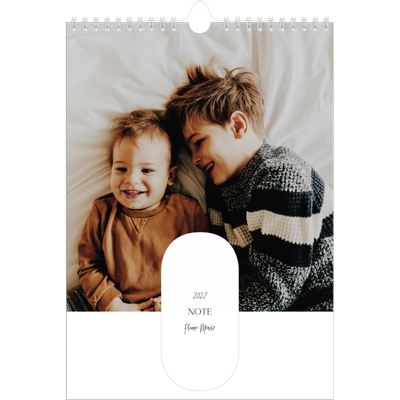 Calendario famiglia A4 verticale — Fare programmi - Famiglia di 4 [copertina]