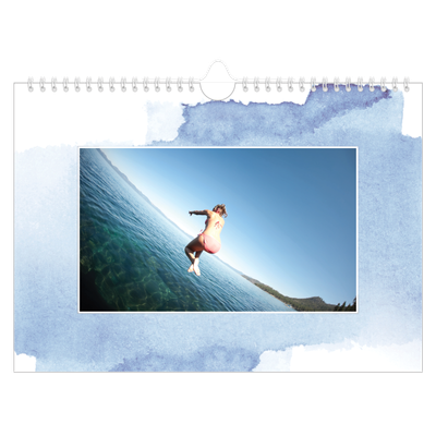 Calendario fotografico A4 — Sfondi ad acquerello [copertina]
