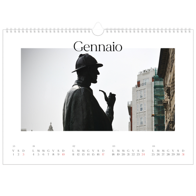 Calendario A3 orizzontale  — Il mio diario di viaggio [Gennaio]
