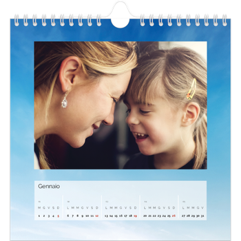 Calendario Fotografico Quadrato — Paesaggio nuvoloso