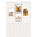 Calendario personalizzato A4 — Galleria fotografica a parete [Aprile]