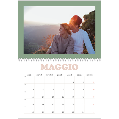 Calendario A4 Doppio — Cornici retrò [copertina]