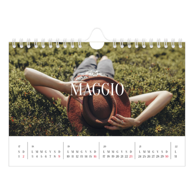 Calendario fotografico A5 — Fuga infinita [Maggio]
