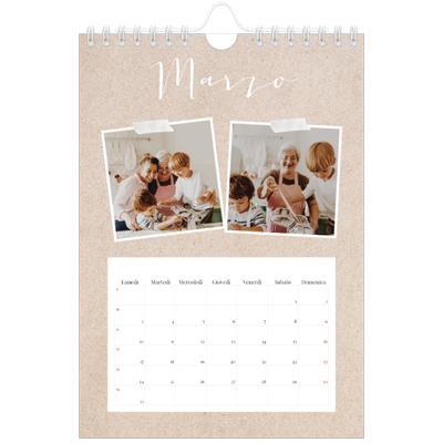 Calendario fotografico A5 — Calendario di ritagli [Marzo]