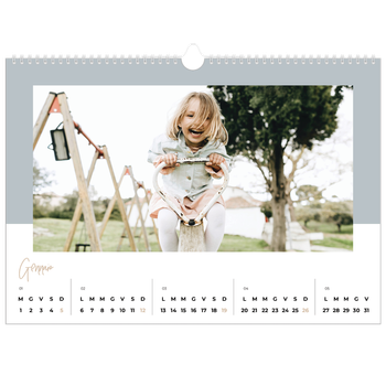 Calendario Fotografico A3 Orizzontale — Cornici terrose