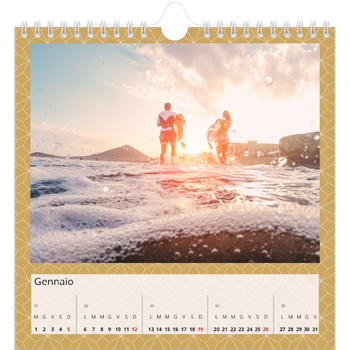 Calendario Fotografico Quadrato — Geometrico
