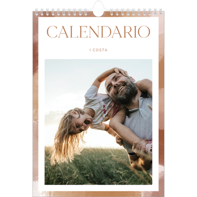 Calendario personalizzato A4 — Effetto pennello [copertina]