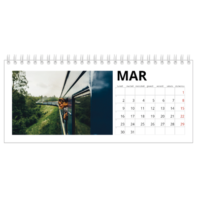 Calendari da tavolo — White space [Marzo]