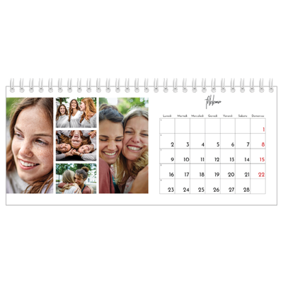 Calendari da tavolo — Disposizioni fotografiche [Febbraio]