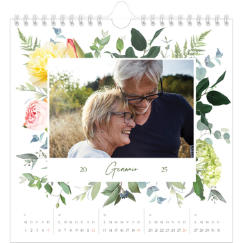 Calendario Fotografico Quadrato — Fiori tradizionali