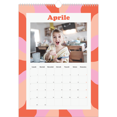 Calendario A3 verticale — Giocando con i motivi [Aprile]