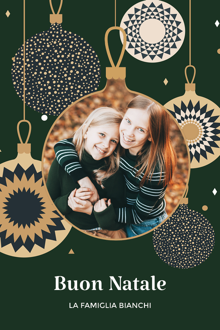 Biglietti — Cornice natalizia