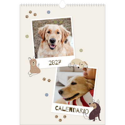 Calendario A3 verticale — Cucciolo giocherellone [copertina]