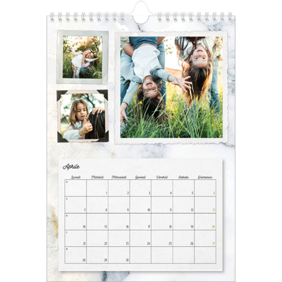 Calendario personalizzato A4 — Collezione di immagini [Aprile]