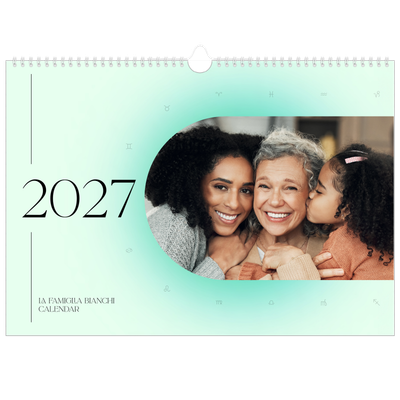 Calendario A3 orizzontale  — Sfumature astrologiche [copertina]