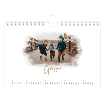 Calendario Fotografico A5 Orizzontale — Effetti fotografici