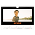 Calendario fotografico A4 — Tipo divertente [Aprile]