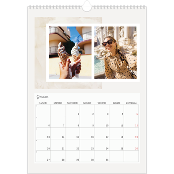 Calendario personalizzato A3 — Toni spenti