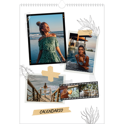 Calendario A3 verticale — Album ricordi con stile [copertina]