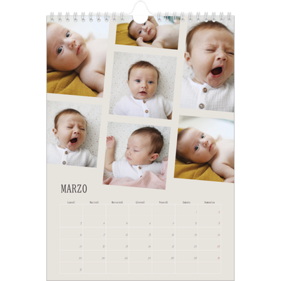 Calendario personalizzato A4 — Ricordi in movimento [Marzo]