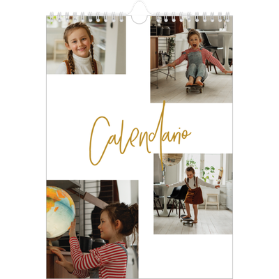 Calendario personalizzato A4 — Ghirlanda d'oro [copertina]