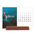 Calendario con supporto in legno orizzontale  — Fuga infinita [Febbraio]