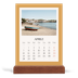 Calendario con supporto in legno verticale  — Colori classici [Aprile]