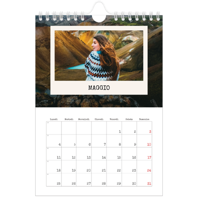 Calendario fotografico A5 — La selezione ritratti [copertina]