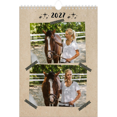 Calendario personalizzato A4 — Nastro adesivo artigianale [copertina]