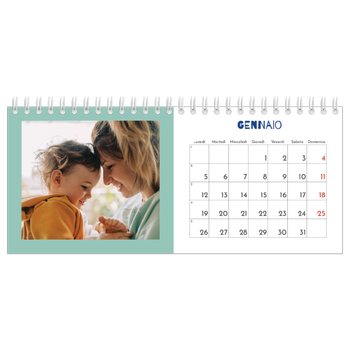 Calendario Fotografico da Tavolo — Divertente colorato
