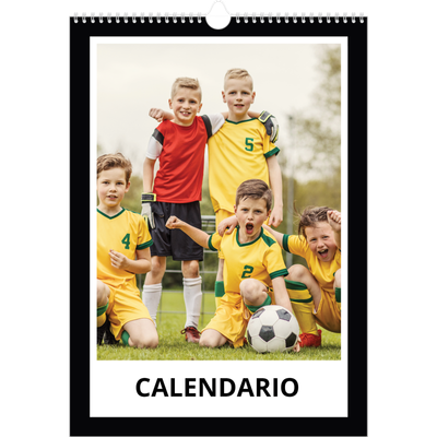Calendario A3 verticale — Cornice monocromatica [copertina]