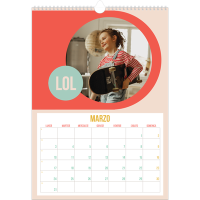 Calendario A3 verticale — Luminoso e bello [Marzo]