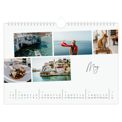 Calendario fotografico A4 — Soggiorno in città [Maggio]