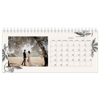 Calendari da tavolo — Inchiostro e edera [Marzo]