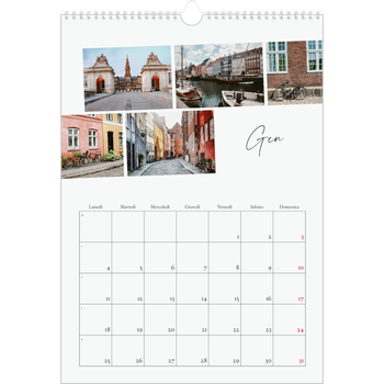 Calendario personalizzato A3 — Soggiorno in città