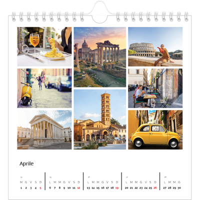 Calendari quadrati — Struttura [Aprile]