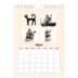 Calendario fotografico A5 — Zampette di gatto e scarabocchi [Febbraio]