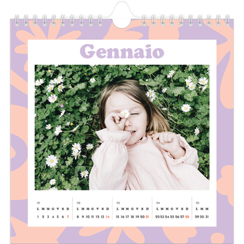 Calendario Fotografico Quadrato — Giocando con i motivi