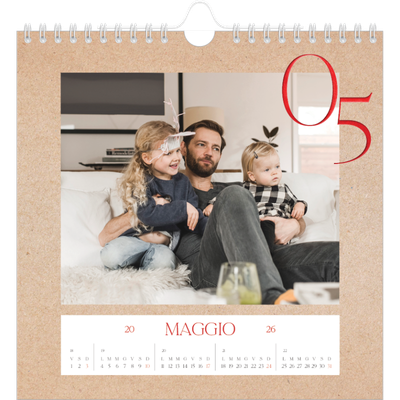 Calendari quadrati — Esplosioni di rosso [copertina]